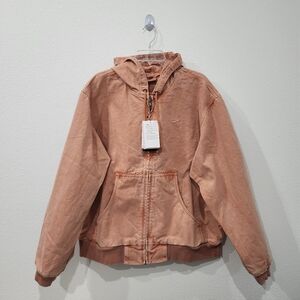 Nike Life Full-Zip Unlined Denim Jacket Amber Men’s Size L Loose Fit FZ6575-225